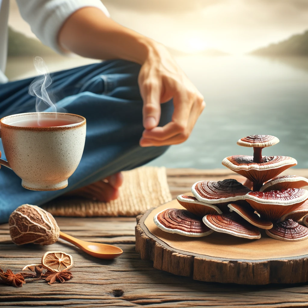 Alimentos naturales con reishi