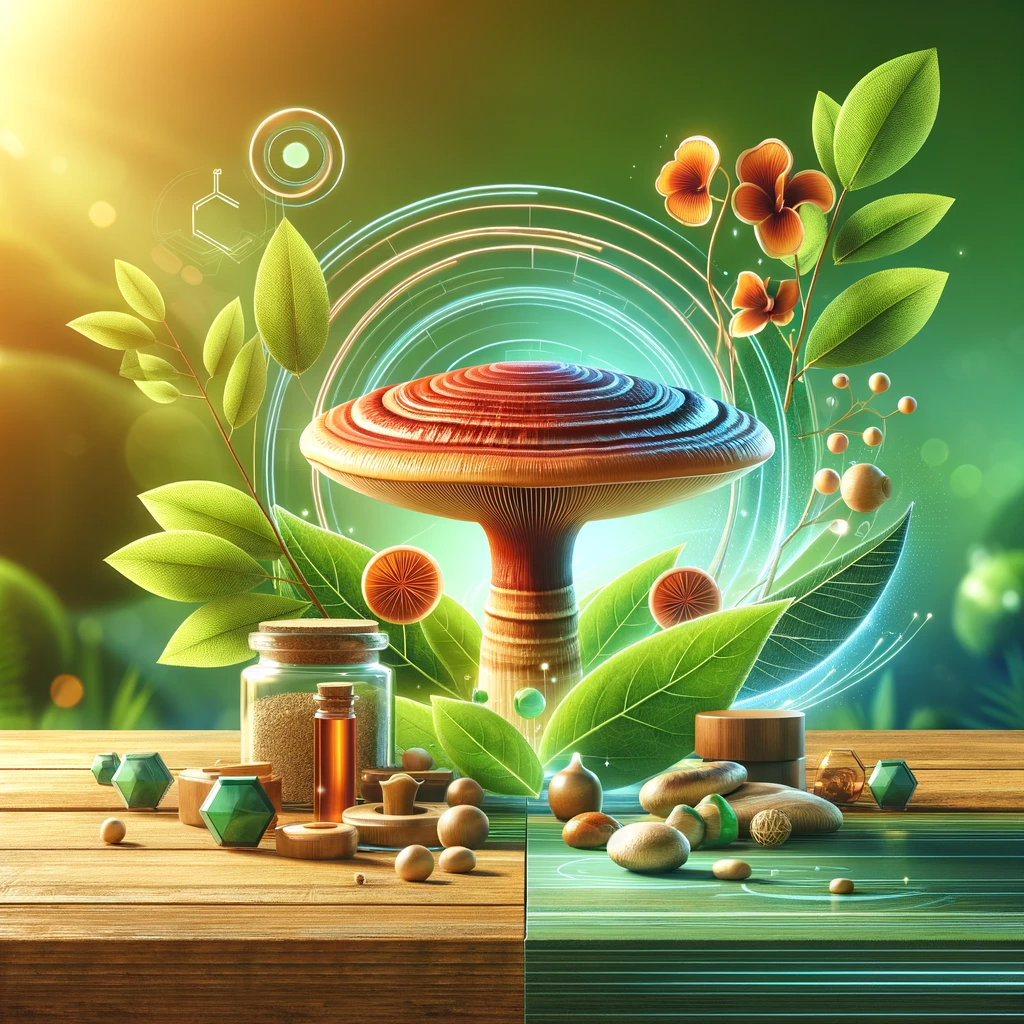 Alimentos naturales con reishi