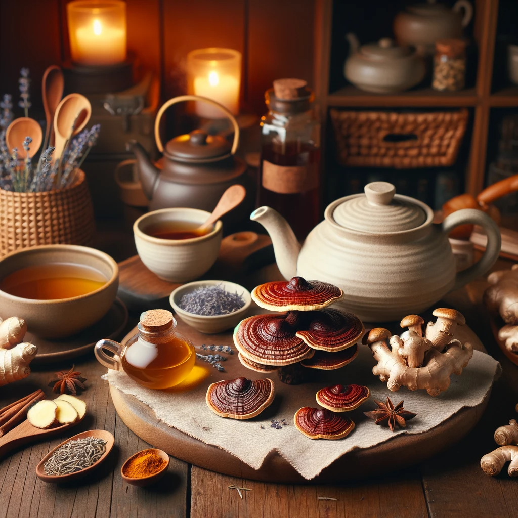 Infusion con reishi