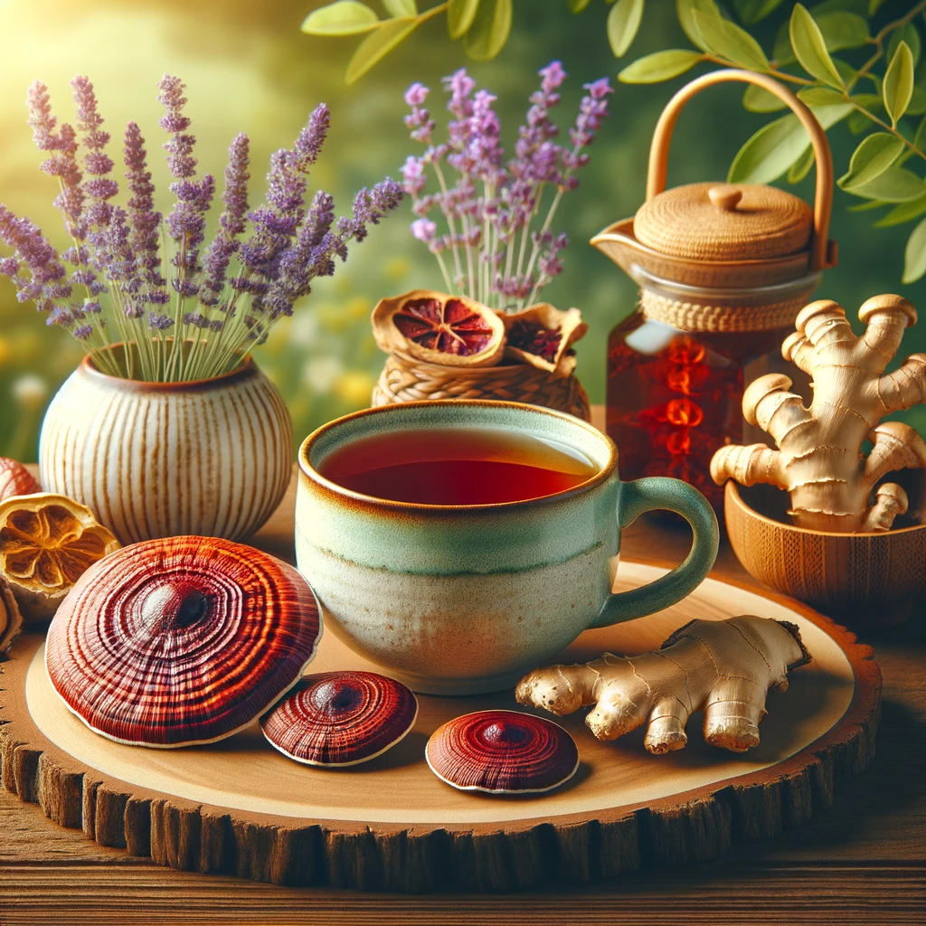 Infusion con reishi