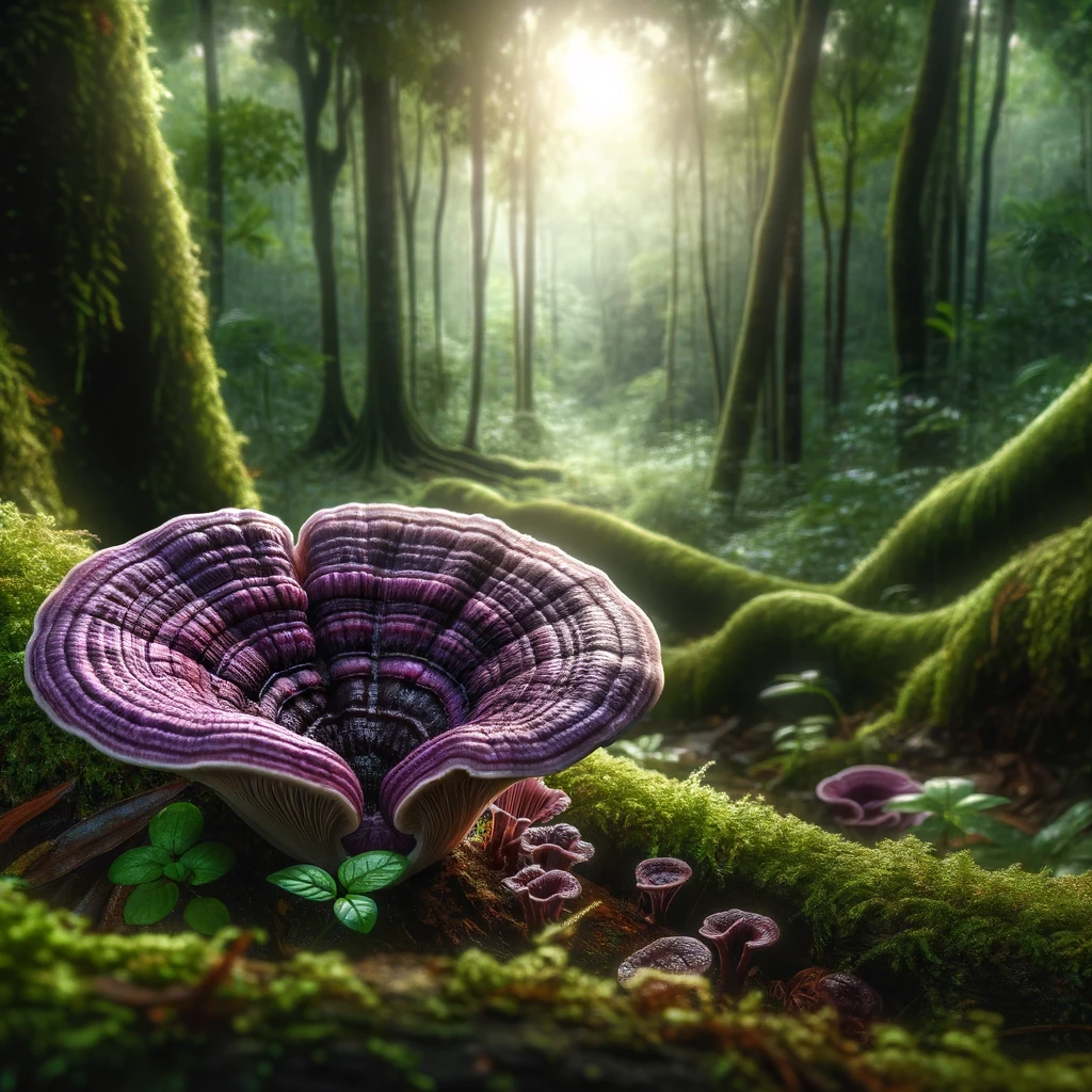 Origen y Características del Reishi Morado