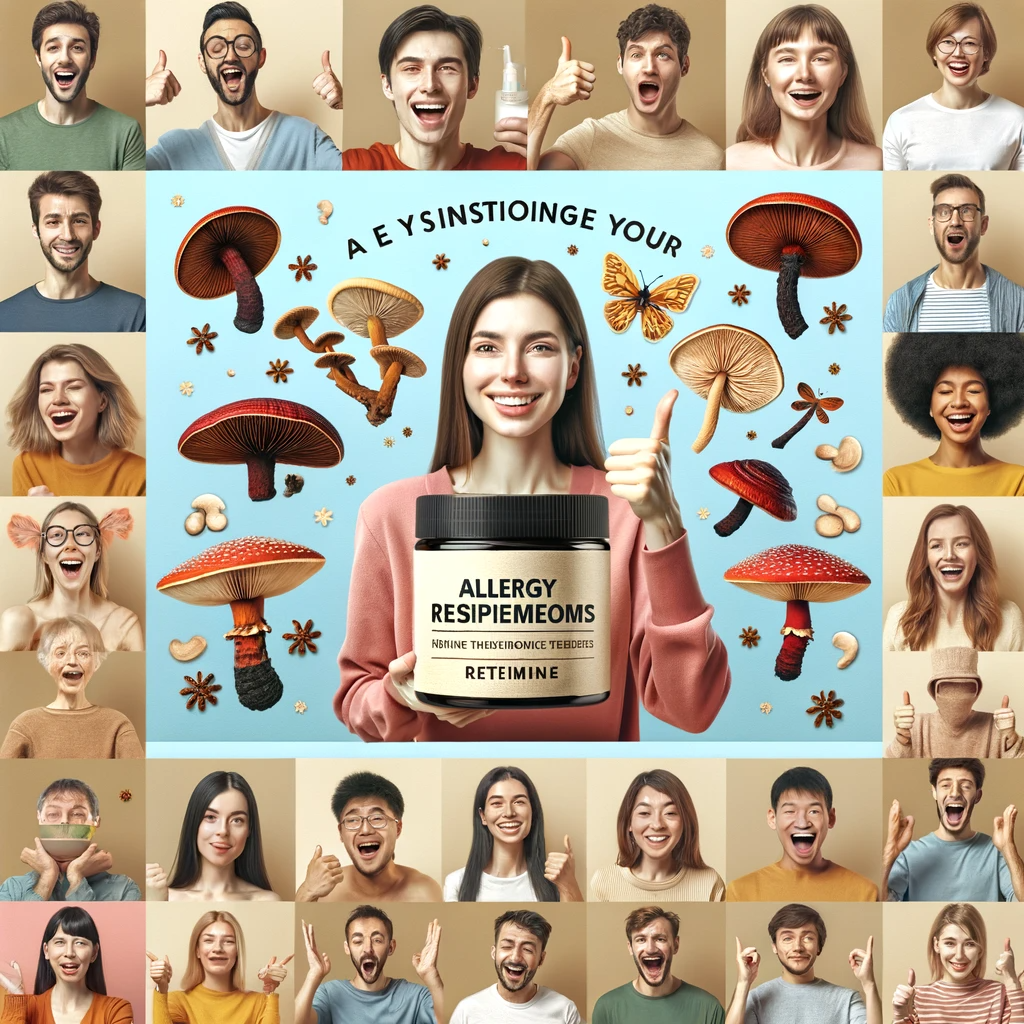Testimonios de reduccion de los sintomas de alergias con el reishi