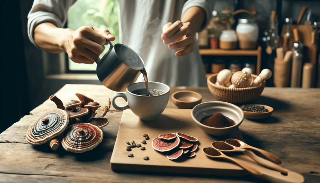 cafe con hongo reishi